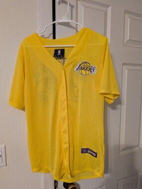 NBA Los Angeles Lakers Yellow and Purple Logo Jersey Top
